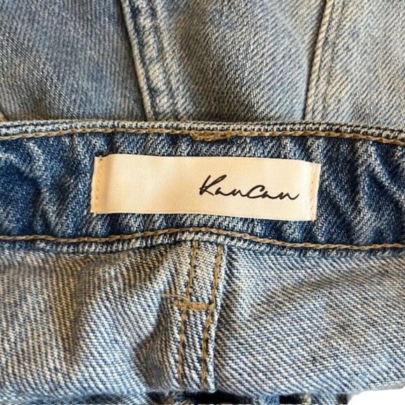 Kancan Button Fly Distressed Denim Jean Shorts Medium Light Wash Size 3 / 25 - Picture 6 of 8